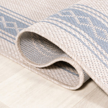 Lucia Classic Diamond Border Indoor/outdoor Area Rug